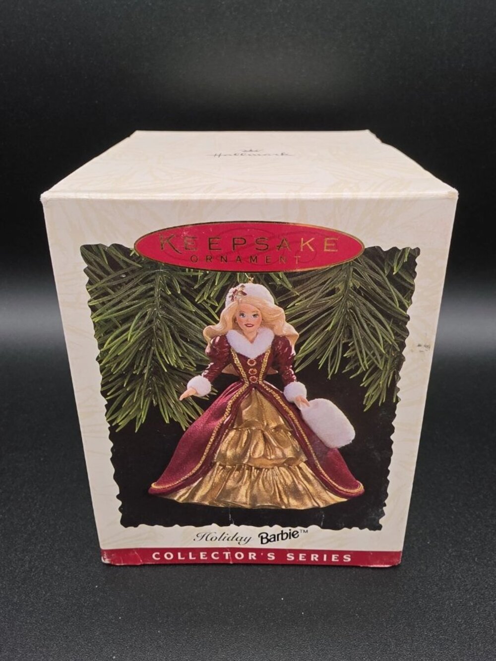 Vintage 1996 Holiday Barbie Keepsake Collectors Series Ornament NIOB